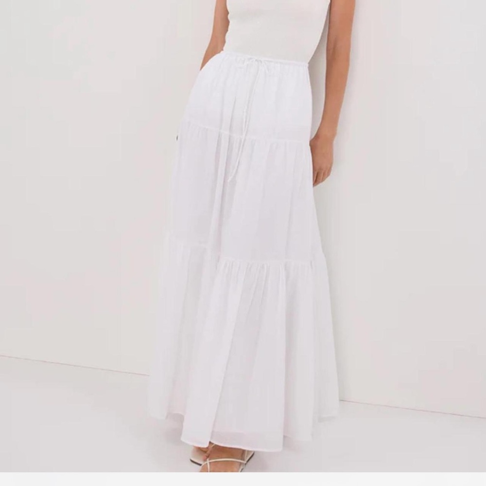DISSH white maxi skirt